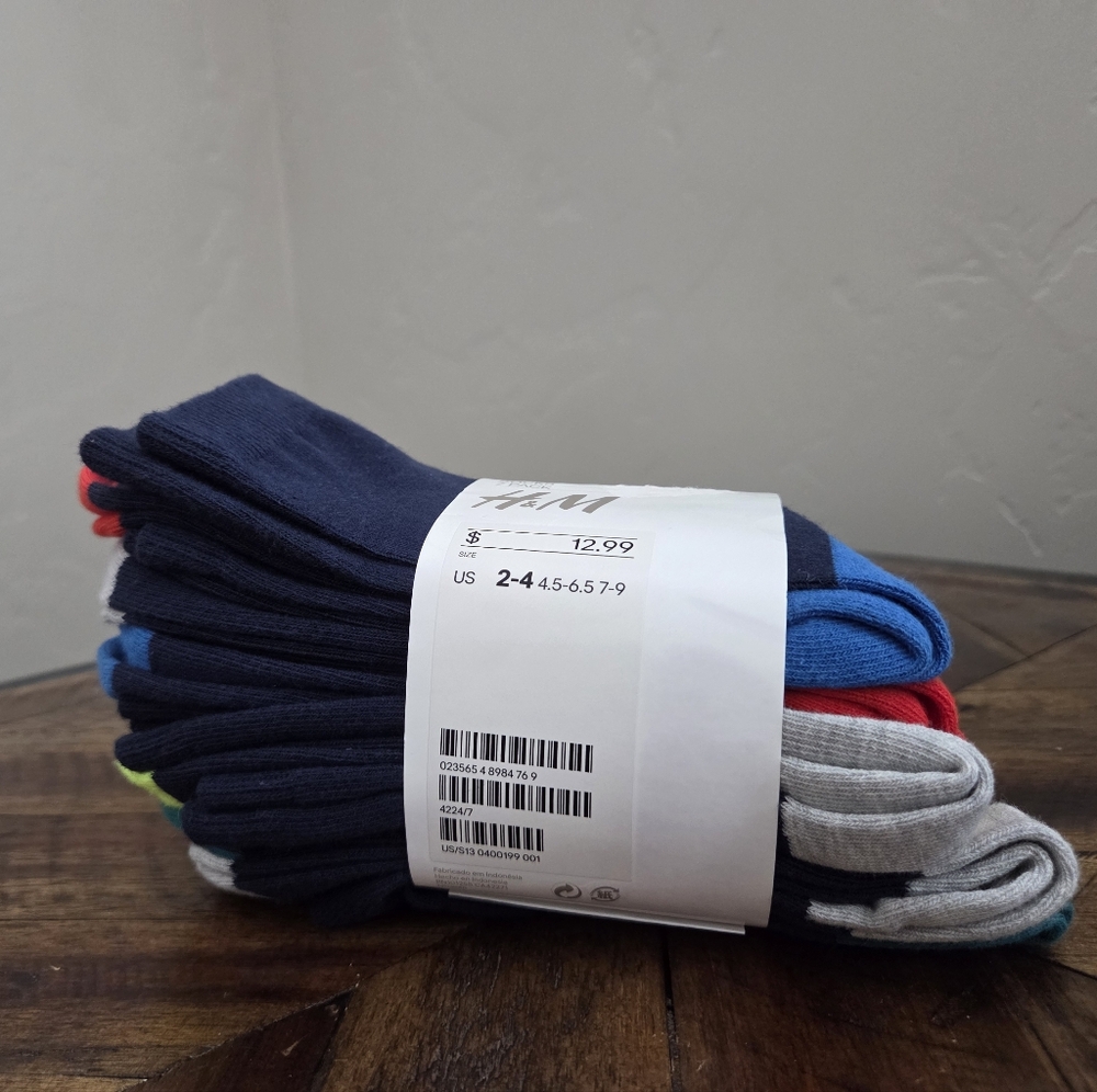 H&M Boys Multicolor Socks Pack Of 7
